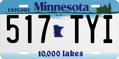 MN license plate 517TYI