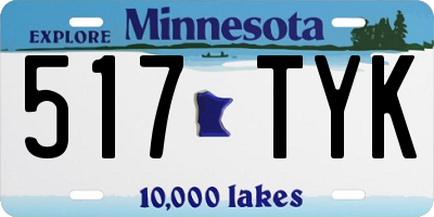 MN license plate 517TYK