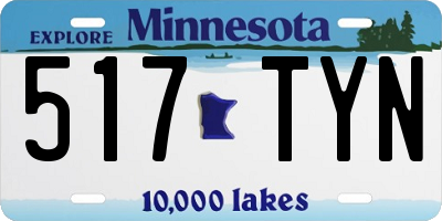 MN license plate 517TYN