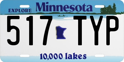 MN license plate 517TYP