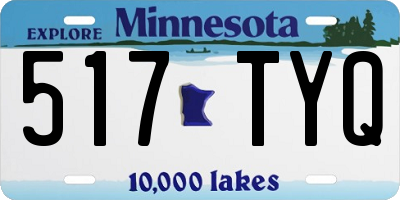 MN license plate 517TYQ
