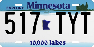 MN license plate 517TYT