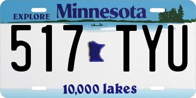 MN license plate 517TYU