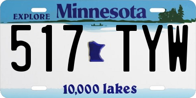 MN license plate 517TYW