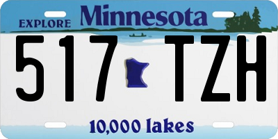 MN license plate 517TZH