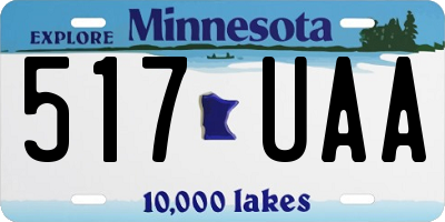MN license plate 517UAA