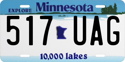 MN license plate 517UAG
