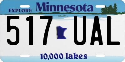MN license plate 517UAL