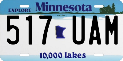 MN license plate 517UAM