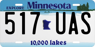 MN license plate 517UAS