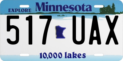 MN license plate 517UAX