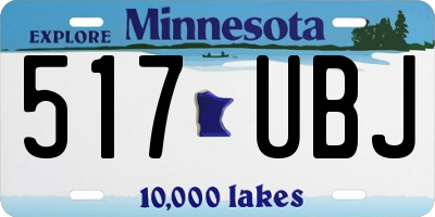 MN license plate 517UBJ