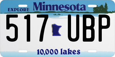 MN license plate 517UBP