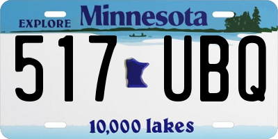 MN license plate 517UBQ