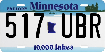 MN license plate 517UBR