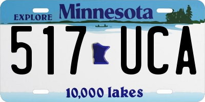 MN license plate 517UCA
