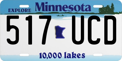 MN license plate 517UCD