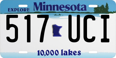 MN license plate 517UCI