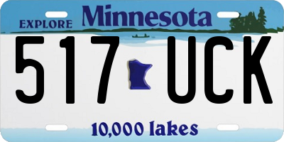 MN license plate 517UCK