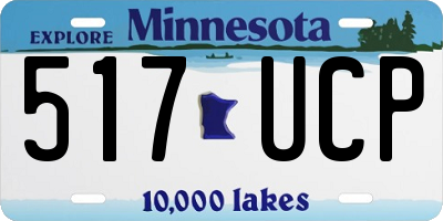 MN license plate 517UCP