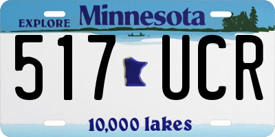 MN license plate 517UCR