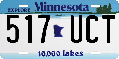 MN license plate 517UCT