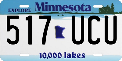 MN license plate 517UCU