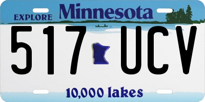 MN license plate 517UCV