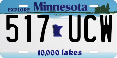 MN license plate 517UCW