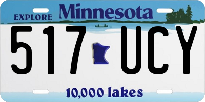 MN license plate 517UCY