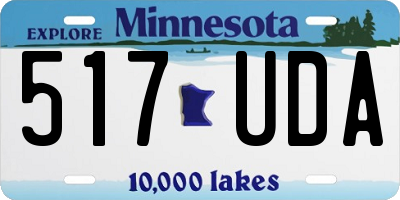 MN license plate 517UDA
