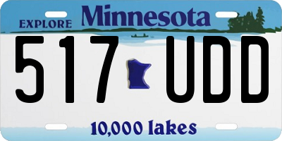 MN license plate 517UDD