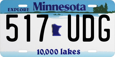 MN license plate 517UDG