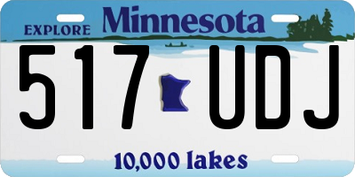 MN license plate 517UDJ