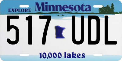MN license plate 517UDL