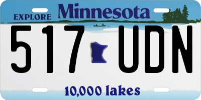 MN license plate 517UDN