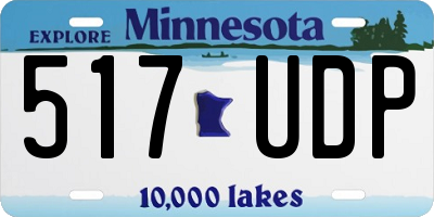 MN license plate 517UDP