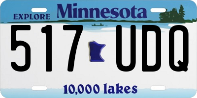 MN license plate 517UDQ