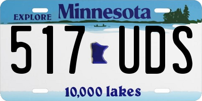 MN license plate 517UDS