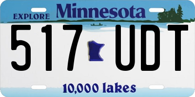 MN license plate 517UDT