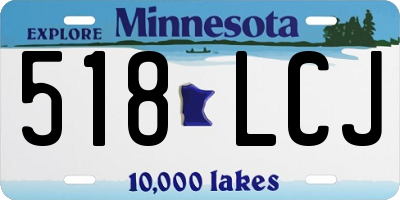 MN license plate 518LCJ