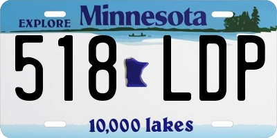 MN license plate 518LDP