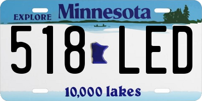 MN license plate 518LED