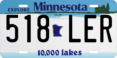 MN license plate 518LER
