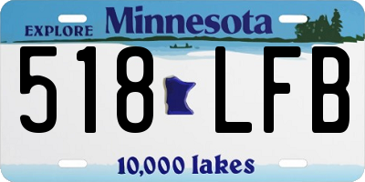 MN license plate 518LFB