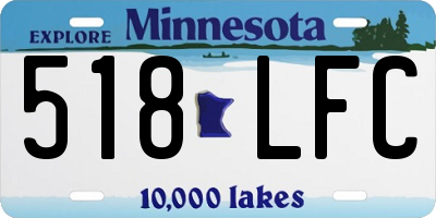 MN license plate 518LFC