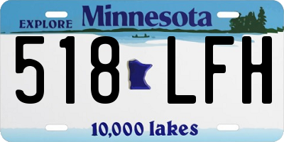 MN license plate 518LFH