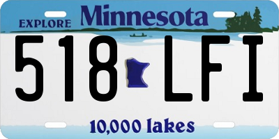 MN license plate 518LFI