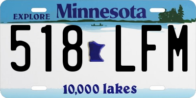 MN license plate 518LFM