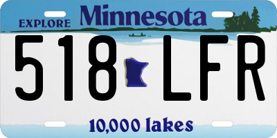 MN license plate 518LFR
